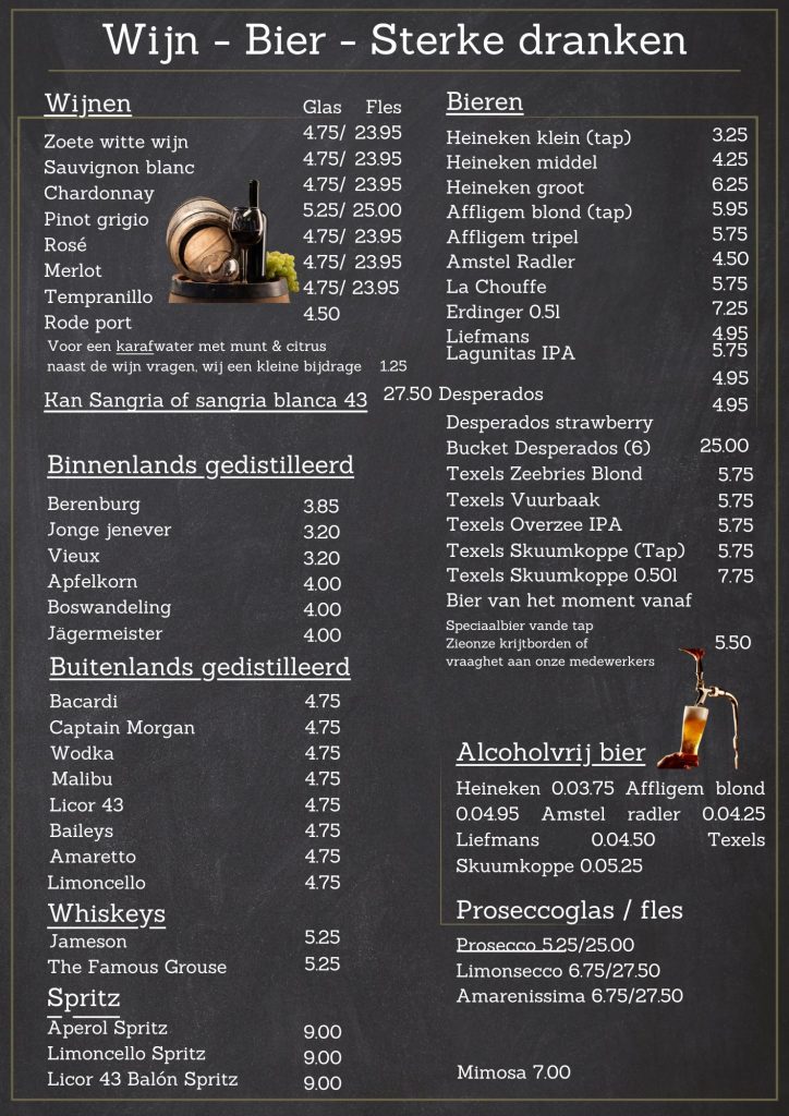 Heineken van de tap, Affligem, rosé en sangria bij NJOY Kampen