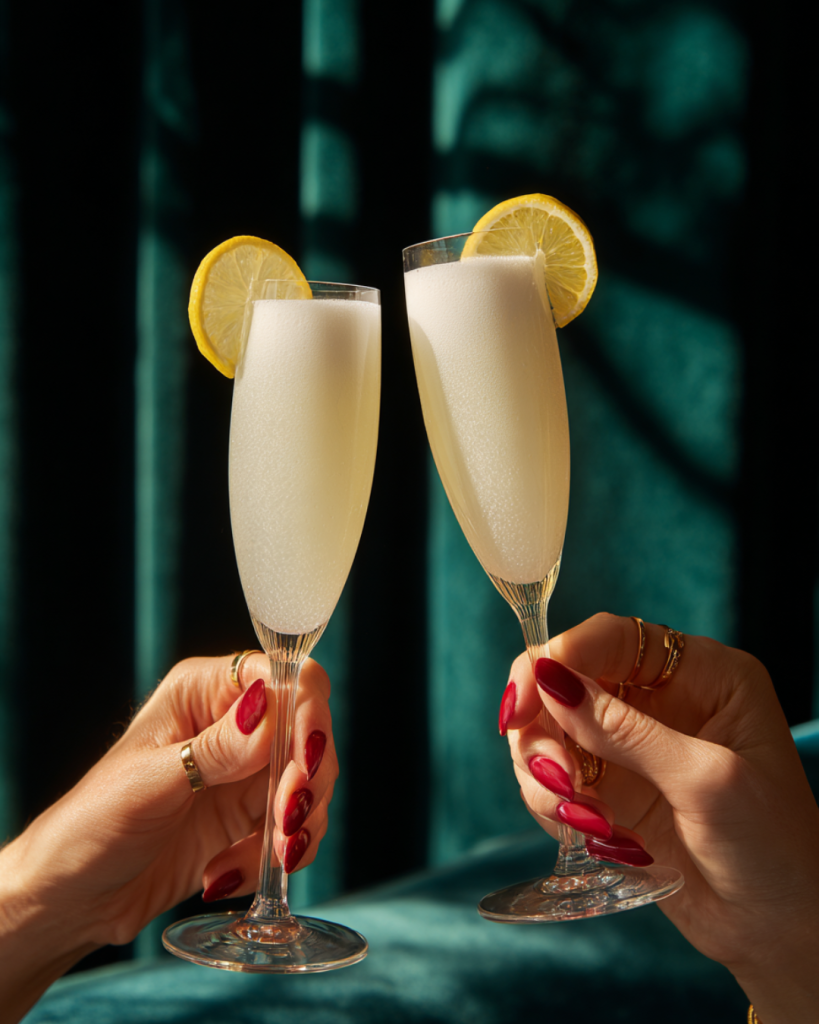 Twee glazen Scroppino, Italiaanse ijscocktail bij NJOY Kampen