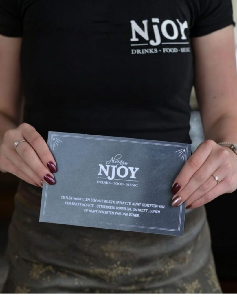 Cadeaubon van restaurant NJOY Kampen voor lunch, tapas en cocktails