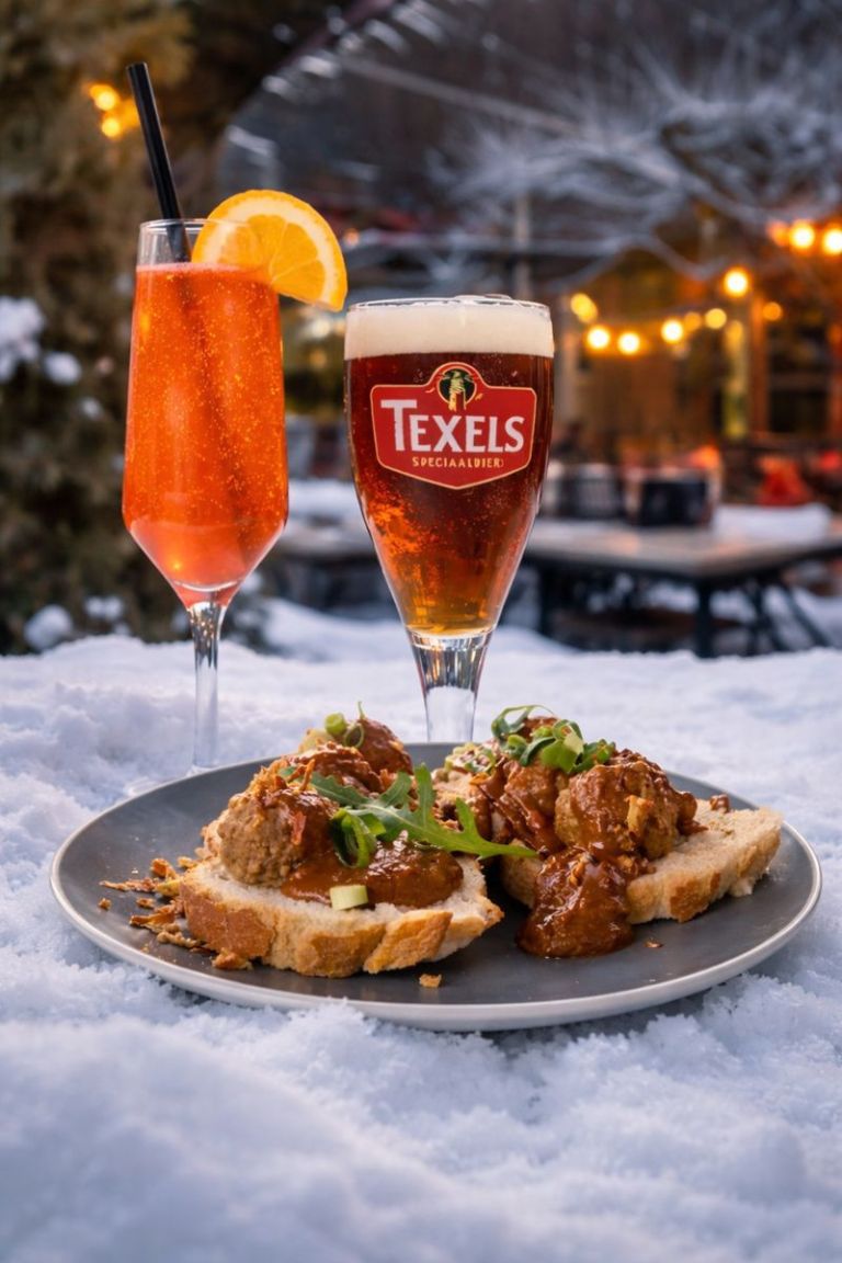 winterse drankjes en hapjes bij NJOY Kampen op plein De Plantage